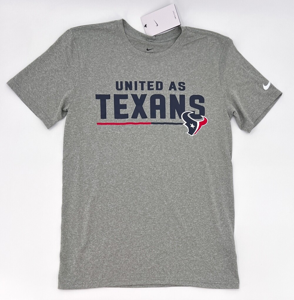 NEW Houston Texans Shirt Adult Small Navy Nike Dri-Fit Football T-Shirt NFL